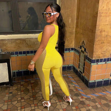 Load image into Gallery viewer, Yellow Sleeveless Jumpsuit
