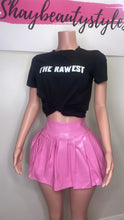 Load image into Gallery viewer, Pink Leather Barbie Skirt
