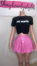 Load image into Gallery viewer, Pink Leather Barbie Skirt
