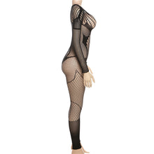 Load image into Gallery viewer, Black Fishnet Jumpsuit
