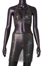 Load image into Gallery viewer, Rhinestone Mini Skirt Cover Up

