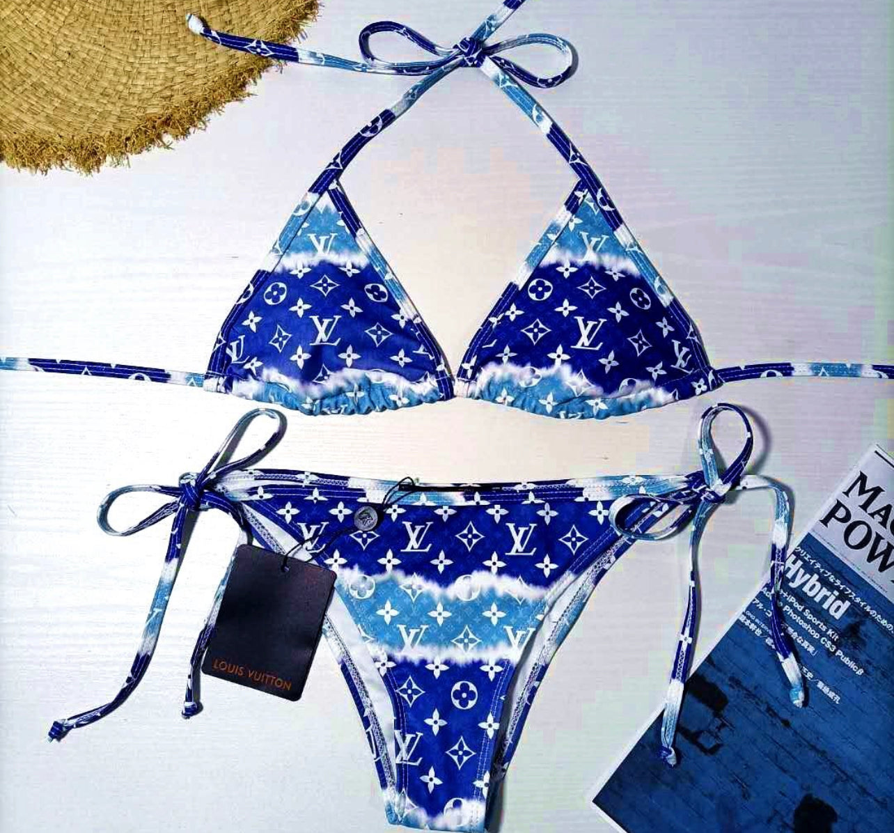 Louis Vuitton Tie Dye Blue 2 Piece Bikini - USALast